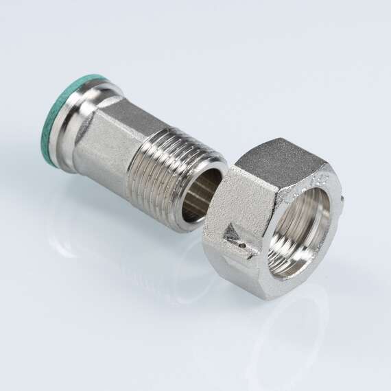 Полусгон с накидной гайкой для счетчика 1/2" VALTEC, фото , изображение 4