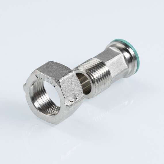 Полусгон с накидной гайкой для счетчика 3/4" VALTEC, Диаметр: 3/4", фото , изображение 3