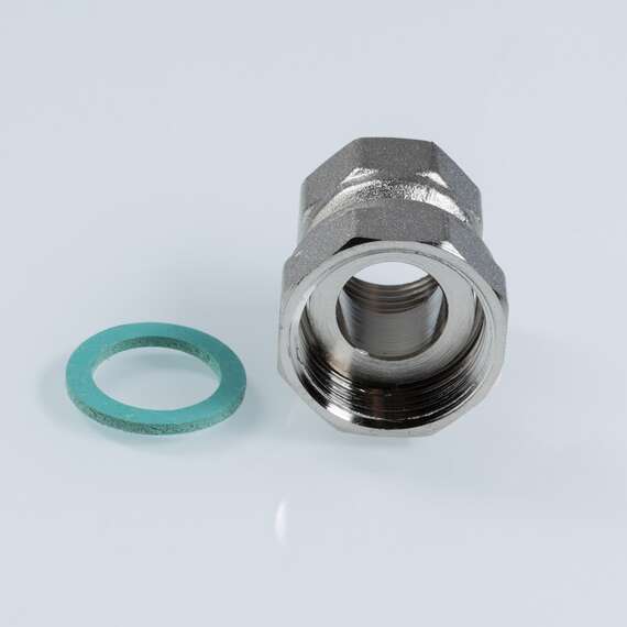 Полусгон с накидной гайкой  3/4"x1/2" латунь VALTEC, фото , изображение 2