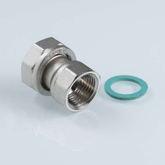 Полусгон с накидной гайкой  3/4"x1/2" латунь VALTEC, фото , изображение 3