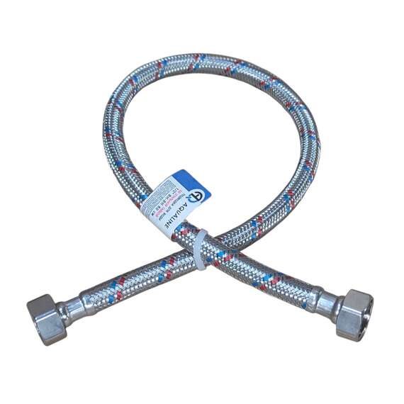 Гибкая подводка для воды 250см G1/2"ВР-G1/2"ВР ст/гайка AQUALINE, Длина гибкой подводки (см): 250, фото , изображение 2