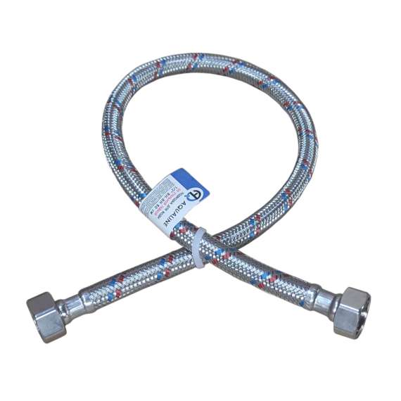 Гибкая подводка для воды 30см G1/2"ВР-G1/2"ВР ст/гайка AQUALINE, Длина гибкой подводки (см): 30, фото , изображение 2