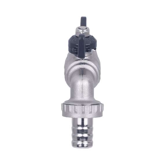 Кран шаровой AQUALINK водоразборный со штуцером 3/4" бабочка, фото , изображение 3