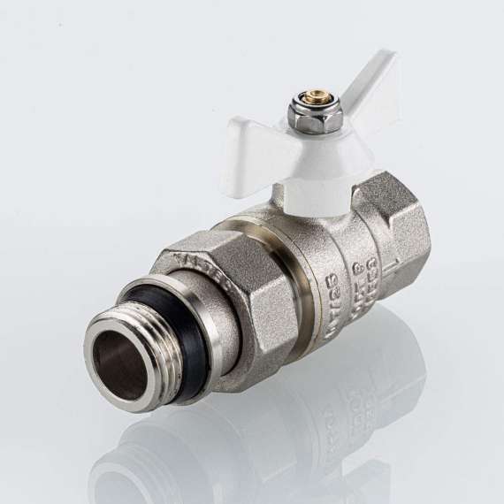 Кран шаровой VALTEC ГОСТ с полусгоном с доп.уплотнением  3/4" белая бабочка, фото , изображение 2