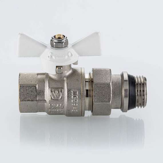 Кран шаровой VALTEC ГОСТ с полусгоном с доп.уплотнением  3/4" белая бабочка, фото , изображение 4
