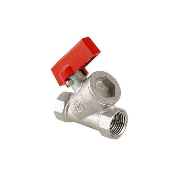 Кран шаровой VALTEC с цельным корпусом 1/2" ручка, фото 
