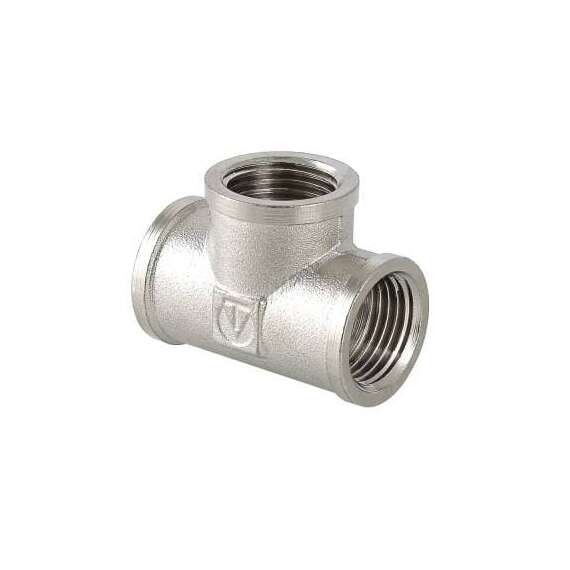 Тройник ВР-ВР-ВР никель 1/2" VALTEC, Диаметр: 1/2", фото 