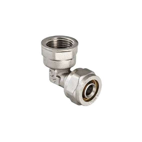 Угольник МП обжимной с ВР 32x1 1/4" VALTEC, Диаметр трубы МП: 32, Размер: 32x1 1/4", фото 