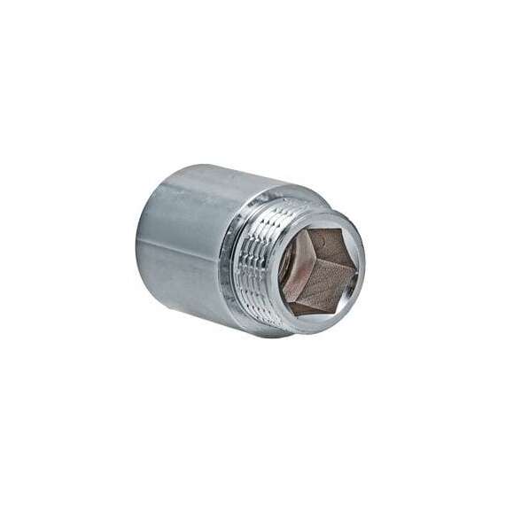 Удлинитель хром 1/2"x10 VALTEC, Размер резьбы: 1/2"x10, фото 