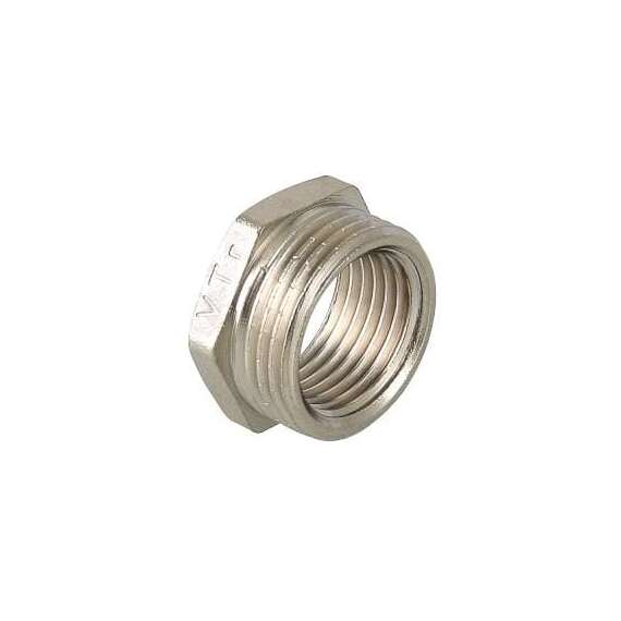 Футорка НР-ВР никель 3/8"x1/4" VALTEC, Диаметр: 3/8"x1/4", Размер футорки: 3/8"x1/4", фото 