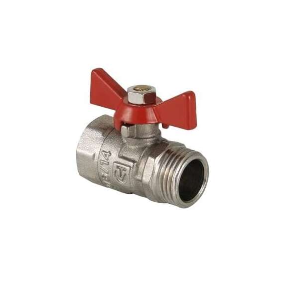 Кран шаровой VALTEC COMPACT ВР-НР  3/4" бабочка, фото 
