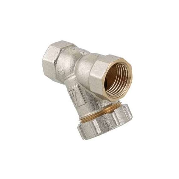 Фильтр косой с заглушкой ВР-ВР 3/4" VALTEC, Размер запорной арматуры: 3/4", фото 