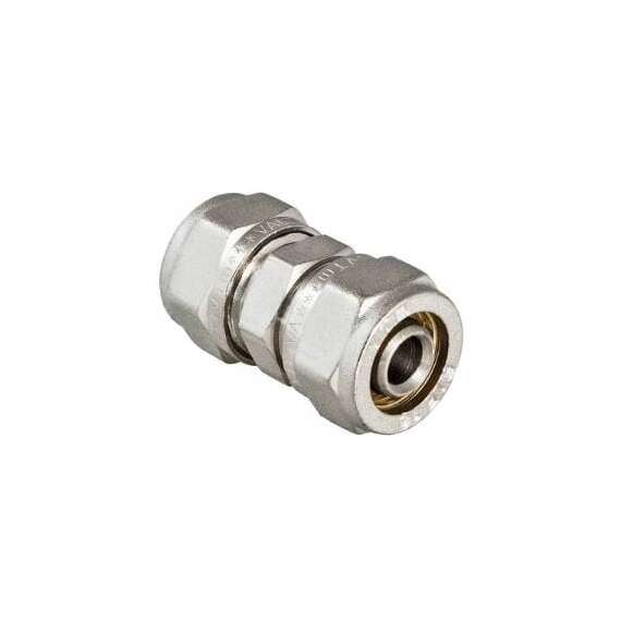 Муфта МП обжимная 20 VALTEC, Диаметр трубы МП: 20, Размер муфты: 20, фото 