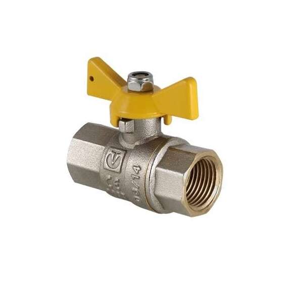 Кран шаровой для газа VALTEC VALGAS ВН-ВН 3/4" бабочка, фото 