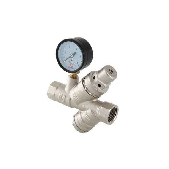 Подпиточный клапан с фильтром и манометром 1/2"  VALTEC, фото 
