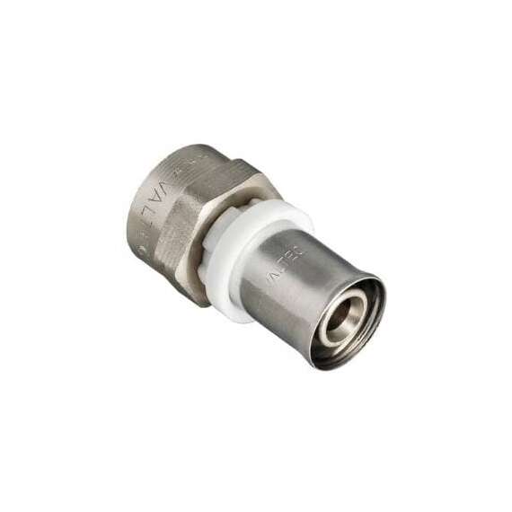 Муфта МП пресс с ВР 16x1/2" VALTEC, Диаметр трубы МП: 16, Размер муфты с резьбой: 16x1/2", фото 