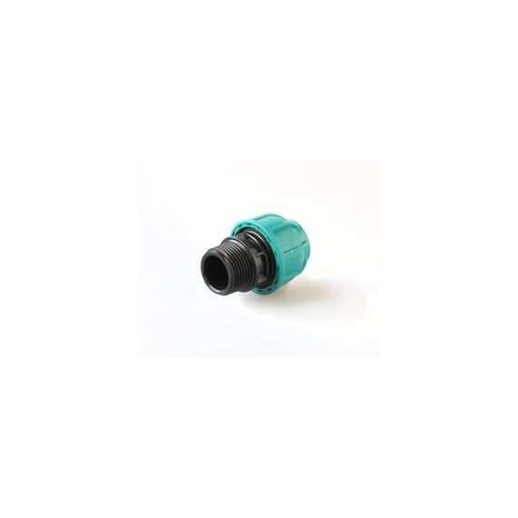 Муфта ПЭ с НР 25x1/2" UNIO, Размер муфты с резьбой: 25x1/2", фото 