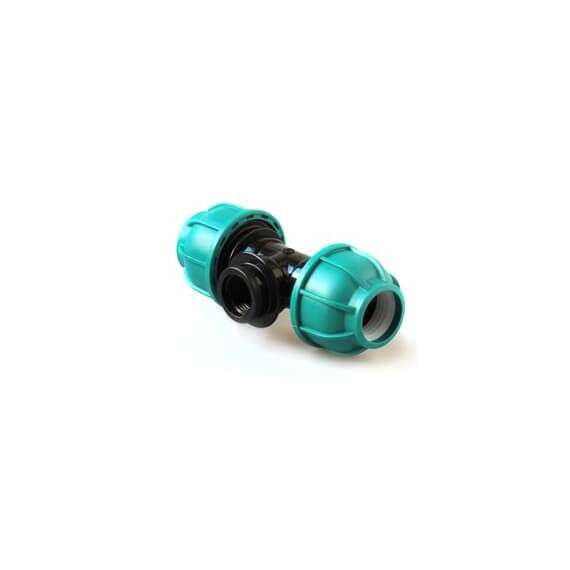 Тройник ПЭ с ВР 25x1/2" UNIO, Размер тройника ПЭ с резьбой: 25x1/2", фото 