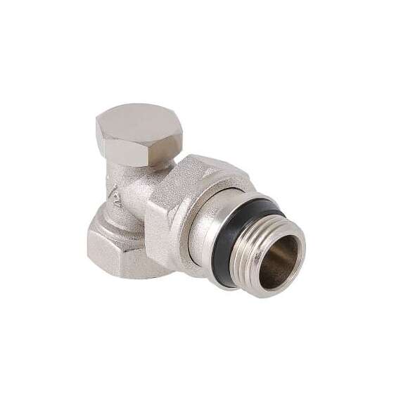 Клапан настроечный угловой с доп уплотнением 1/2" VALTEC, фото 