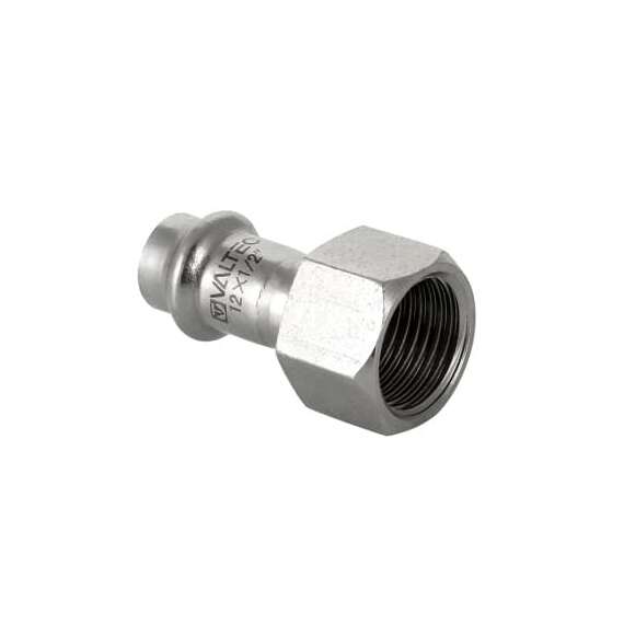 Муфта нерж сталь с ВР 15х1/2" VALTEC, Размер фитинга из нерж стали: 15х1/2", фото 