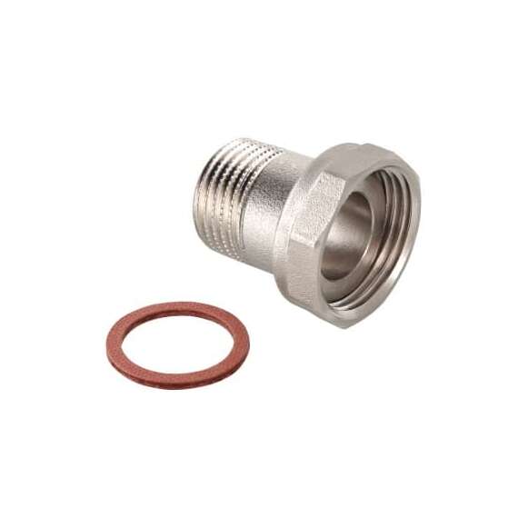 Полусгон с накидной гайкой  1/2" никель VALTEC, Диаметр: 1/2", фото 