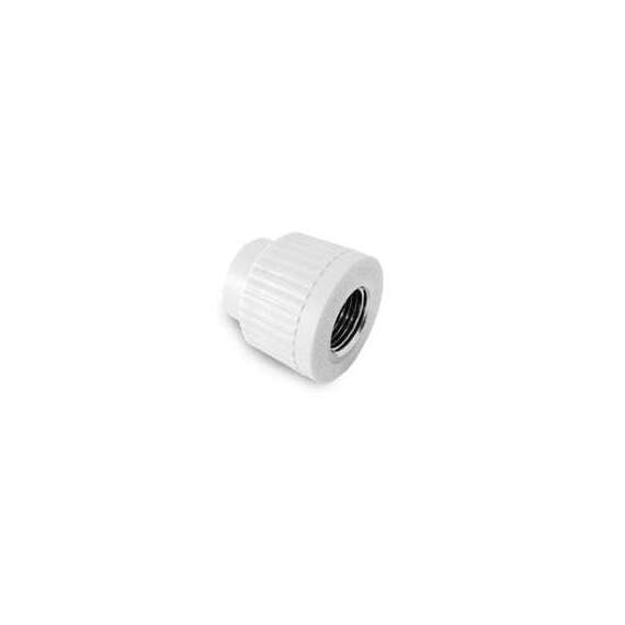 Муфта полипропиленовая резьбовая с металлической ВР 25x1/2"  бел., фото 