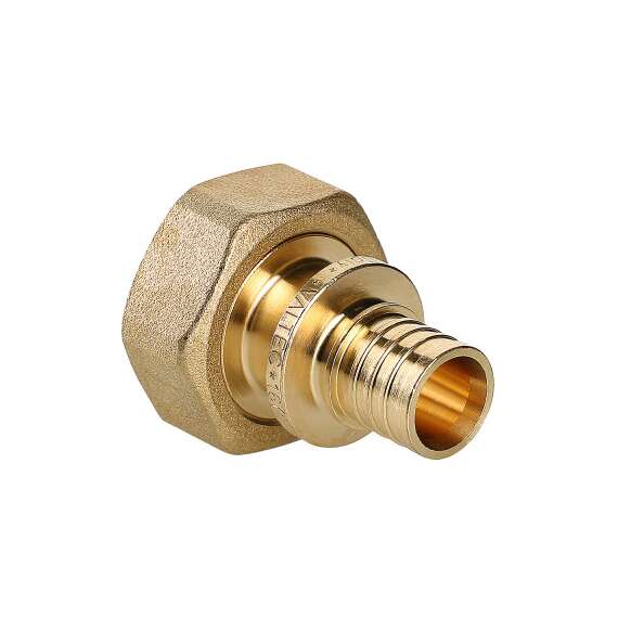 Муфта надвижная с накидной гайкой EUROCONUS 16(2,2) мм х 3/4"EC VALTEC, Диаметр трубы МП: 16, Размер аксиального фитинга: 16(2,2) х 3/4"EC, фото 