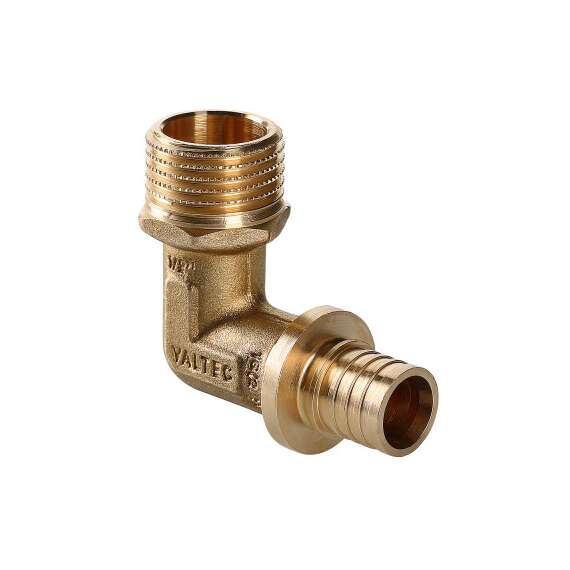 Угольник надвижной с переходом на наружную резьбу 20(2,8) х 1/2" мм  VALTEC, Диаметр трубы МП: 20, Размер аксиального фитинга: 20(2,8) х 1/2", фото 