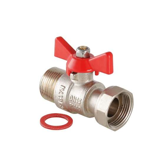 Кран шаровой VALTEC с накидной гайкой ВН-НР 1/2" бабочка, фото 