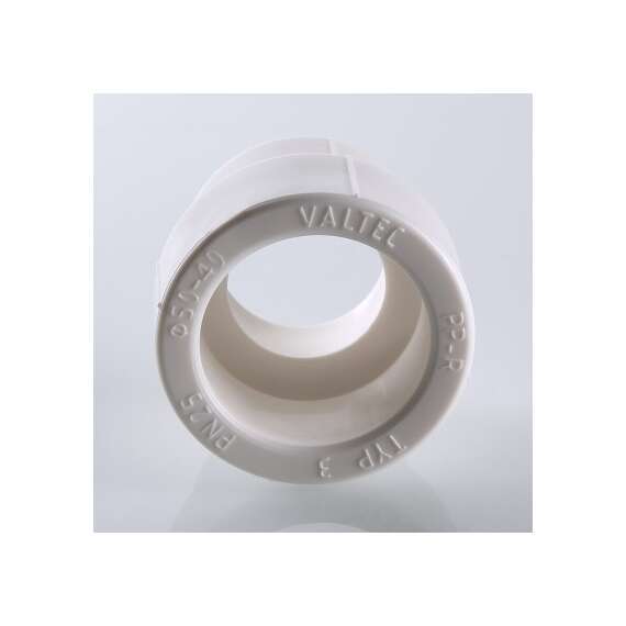 Муфта полипропиленовая переходная 50х40 бел. VALTEC, Размер переходной : 50х40, фото , изображение 2 Муфта полипропиленовая переходная 50х40 бел. VALTEC, Размер переходной : 50х40, фото , изображение 2