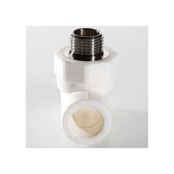 Тройник полипропиленовый переходной на НР 32х1/2" бел. VALTEC, Размер тройника переходного на резьбу: 32х1/2", фото , изображение 2