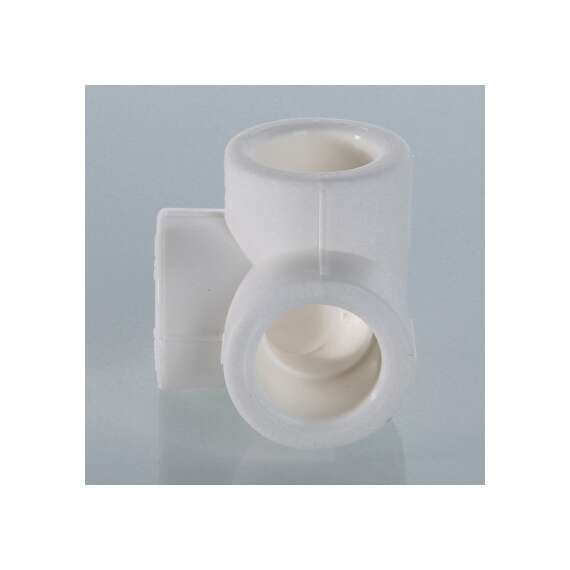 Тройник полипропиленовый двухплоскостной 32 бел. VALTEC, Размер тройника ППР: 32, фото , изображение 2