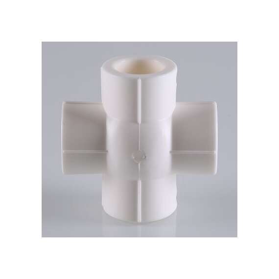 Крестовина полипропиленовая компланарная 20 бел. VALTEC, фото , изображение 3