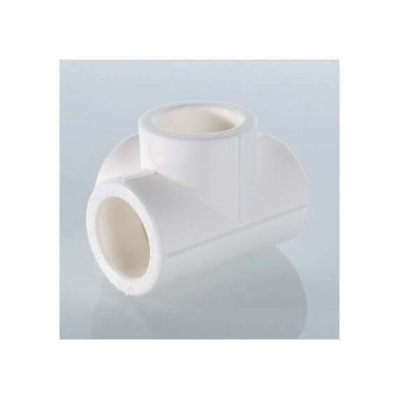 Крестовина полипропиленовая двухплоскостная 20 бел. VALTEC, Диаметр трубы ППР: 20, фото , изображение 4