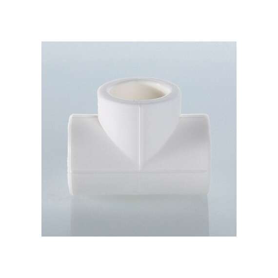 Крестовина полипропиленовая двухплоскостная 20 бел. VALTEC, Диаметр трубы ППР: 20, фото , изображение 5