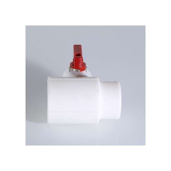 Тройник полипропиленовый для подключения коллекторных соединений НР с шаровым краном 40x3/4" бел. VALTEC, Диаметр трубы ППР: 40, Размер тройника переходного на резьбу: 40x3/4", фото , изображение 5