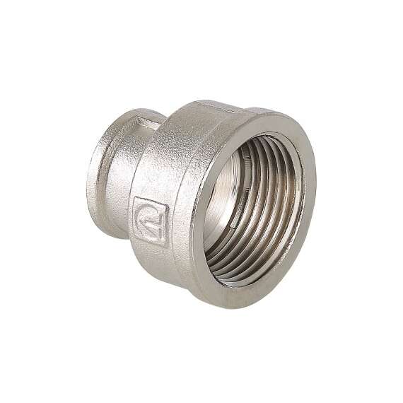 Муфта переходная никель 1 1/2"x1" VALTEC, Диаметр: 1 1/2", Размер перехода: 1 1/2"x1", фото 