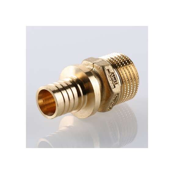 Муфта надвижная с переходом на наружную резьбу 16(2,2) мм х 1/2" VALTEC, Диаметр трубы МП: 16, Размер аксиального фитинга: 16(2,2) х 1/2", фото , изображение 2