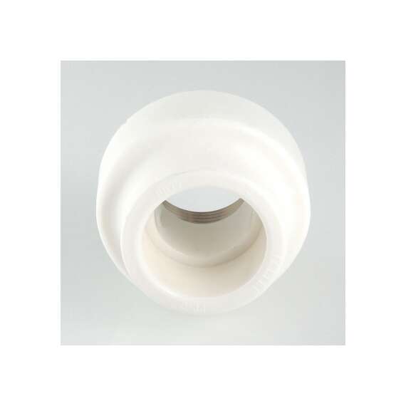 Муфта полипропиленовая резьбовая под ключ с металлической ВР 40x1 1/4"  бел. VALTEC, Диаметр трубы ППР: 40, Размер под ключ с металлической ВР: 40x1 1/4", фото , изображение 4