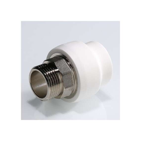 Муфта полипропиленовая резьбовая под ключ с металлической НР 63x2"  бел. VALTEC, Диаметр трубы ППР: 63, Размер под ключ с металлической НР: 63x2", фото , изображение 3 Муфта полипропиленовая резьбовая под ключ с металлической НР 63x2"  бел. VALTEC, Диаметр трубы ППР: 63, Размер под ключ с металлической НР: 63x2", фото , изображение 3