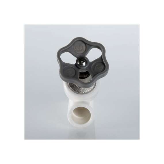 Вентиль полипропиленовый прямоточный 25 бел. VALTEC, Диаметр трубы ППР: 25, фото , изображение 2