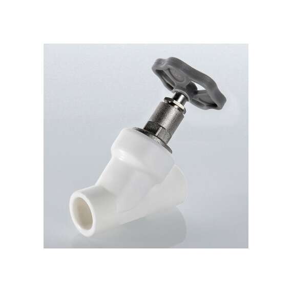 Вентиль полипропиленовый прямоточный 25 бел. VALTEC, Диаметр трубы ППР: 25, фото , изображение 4