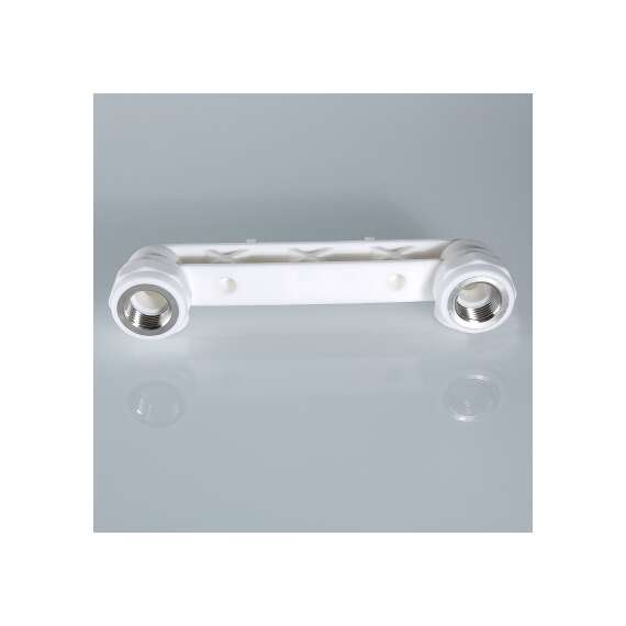 Угол резьбовой полипропиленовый двойной настенный с ВР 25х1/2" бел. VALTEC, Диаметр трубы ППР: 25, фото , изображение 4