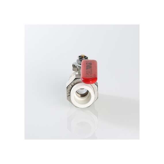 Кран шаровой латунный полипропиленовый 40x1 1/4" бел. VALTEC, Размеры ППР с дюймами: 40x1 1/4", Диаметр трубы ППР: 40, фото , изображение 2