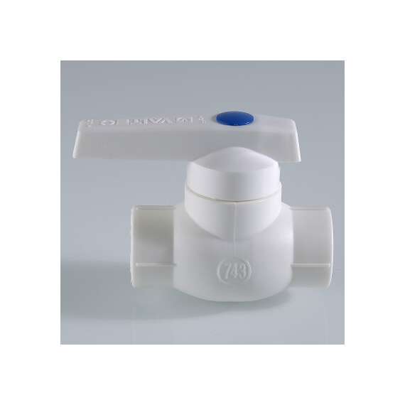 Кран шаровой полипропиленовый 32 бел. VALTEC, Диаметр трубы ППР: 32, фото , изображение 3