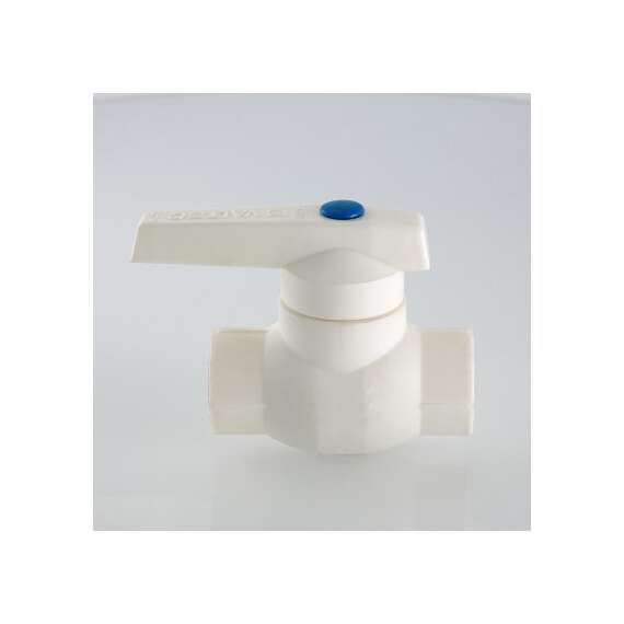 Кран шаровой с латунной обоймой полипропиленовый 25 бел. VALTEC, Диаметр трубы ППР: 25, фото , изображение 3