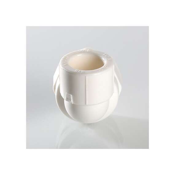 Угол резьбовой полипропиленовый с металлической ВР 32x3/4" бел. VALTEC, Размер с металлической ВР: 32x3/4", Диаметр трубы ППР: 32, фото , изображение 4