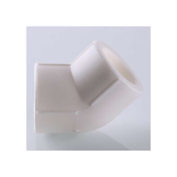 Угол полипропиленовый 45° 63 бел. VALTEC, Диаметр трубы ППР: 63, фото , изображение 3