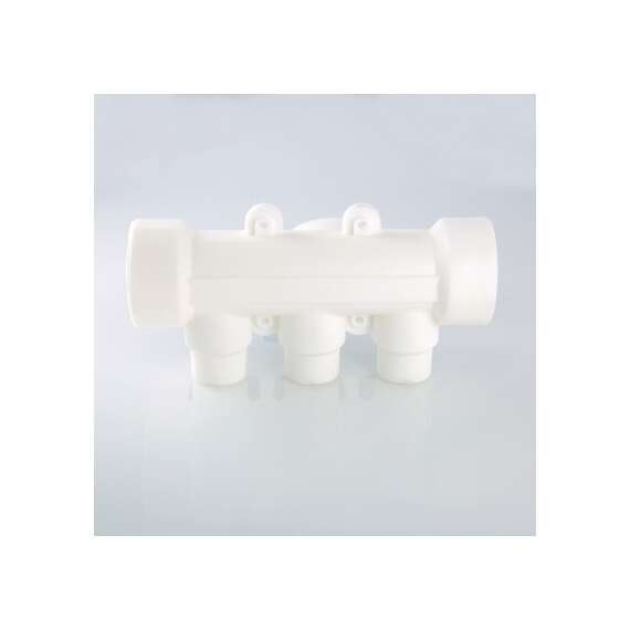 Коллектор с отсечными кранами полипропиленовый 40-2x20 бел. VALTEC, Количество выходов коллектора: 2, Диаметр трубы ППР: 40, фото , изображение 3