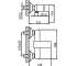 Смеситель для душевой кабины R20131 FRUD, фото , изображение 2